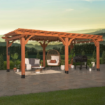 Beaumont 20×12 Cedar Wood Pergola by Backyard Discovery - Image 2