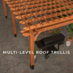 Beaumont 20×12 Cedar Wood Pergola by Backyard Discovery - Image 4