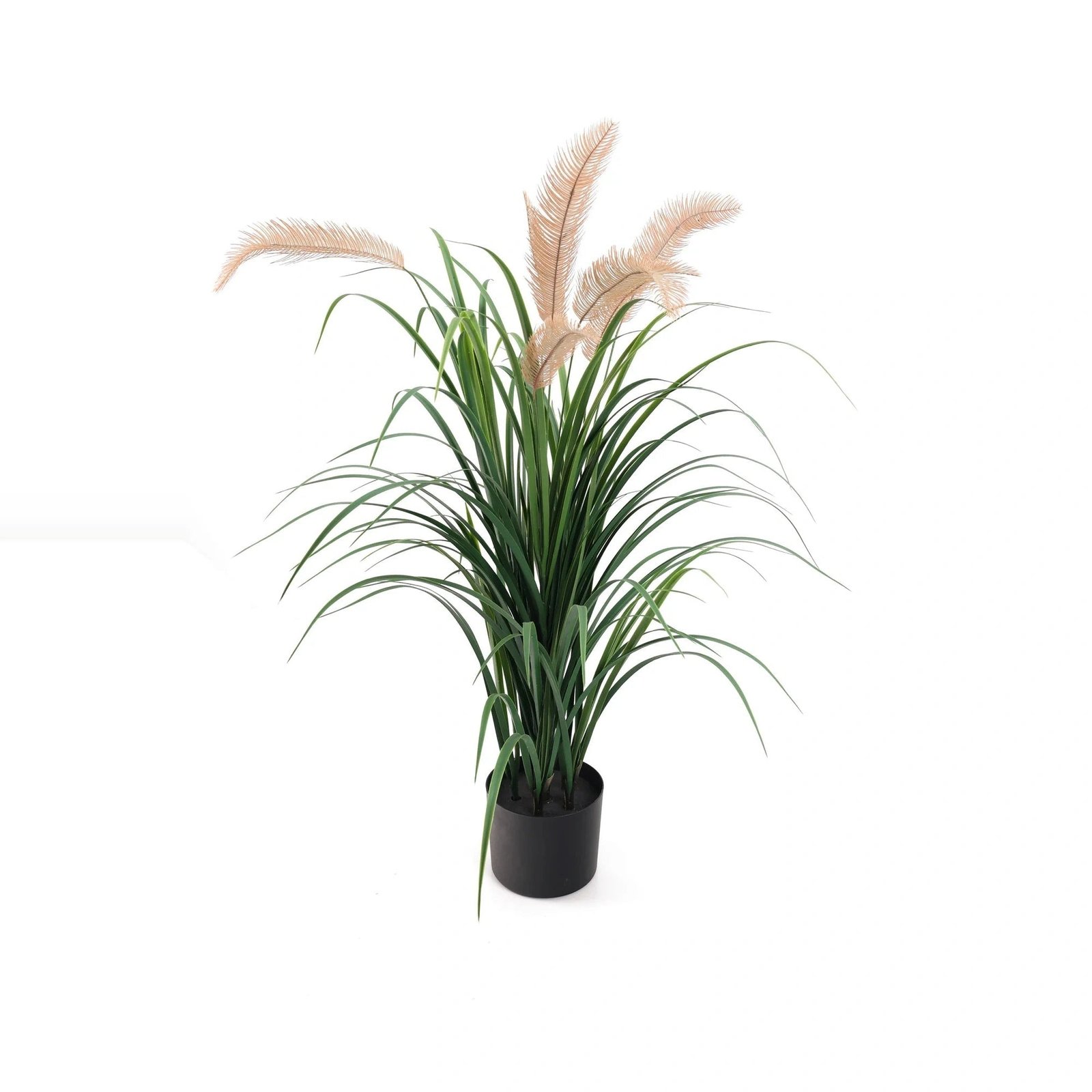 Artificial Flowering Reed Grass Plant 114cm - UV Resistant