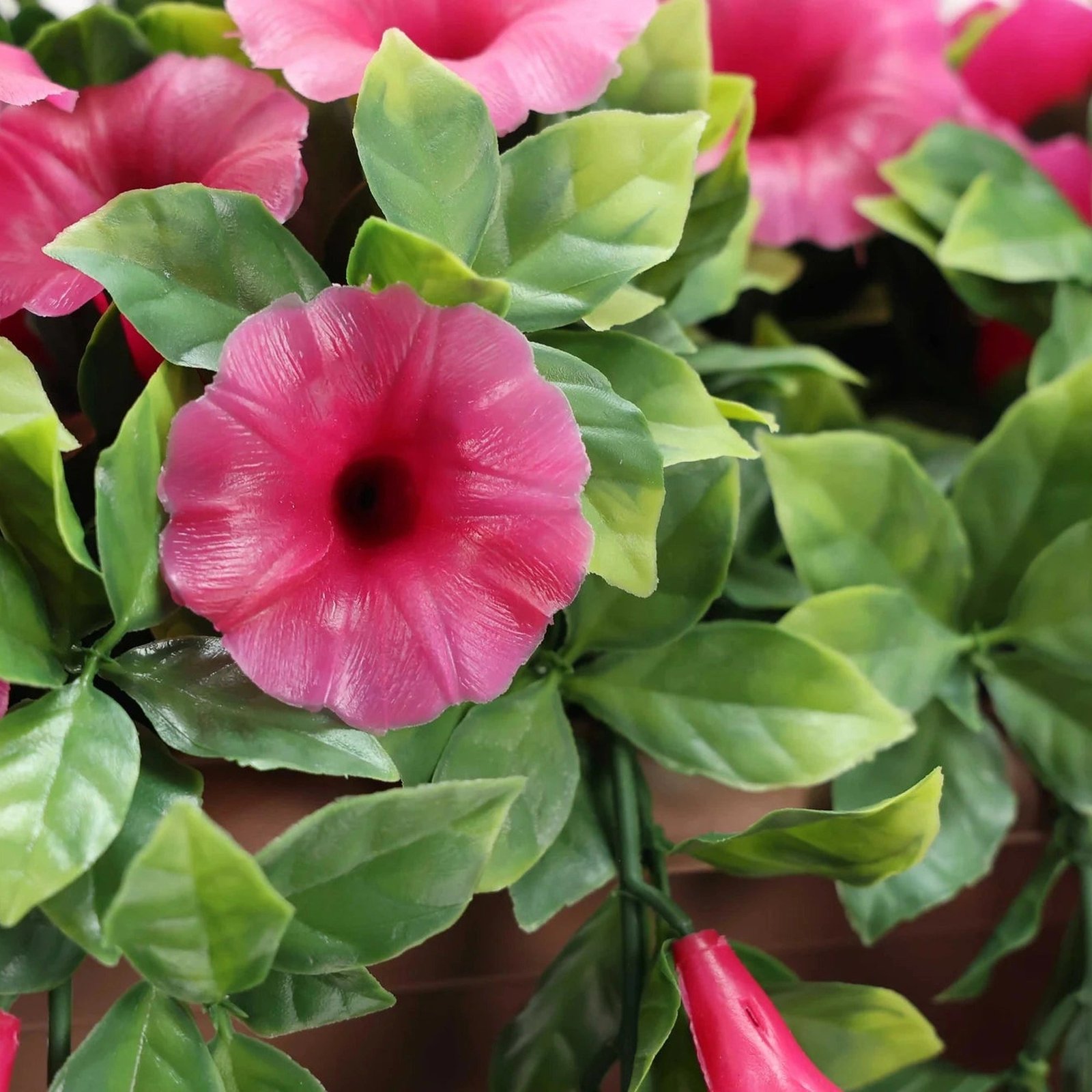 Artificial Pink Petunia Window Box Planter 50cm - UV Resistant Draping Flowers - Image 2