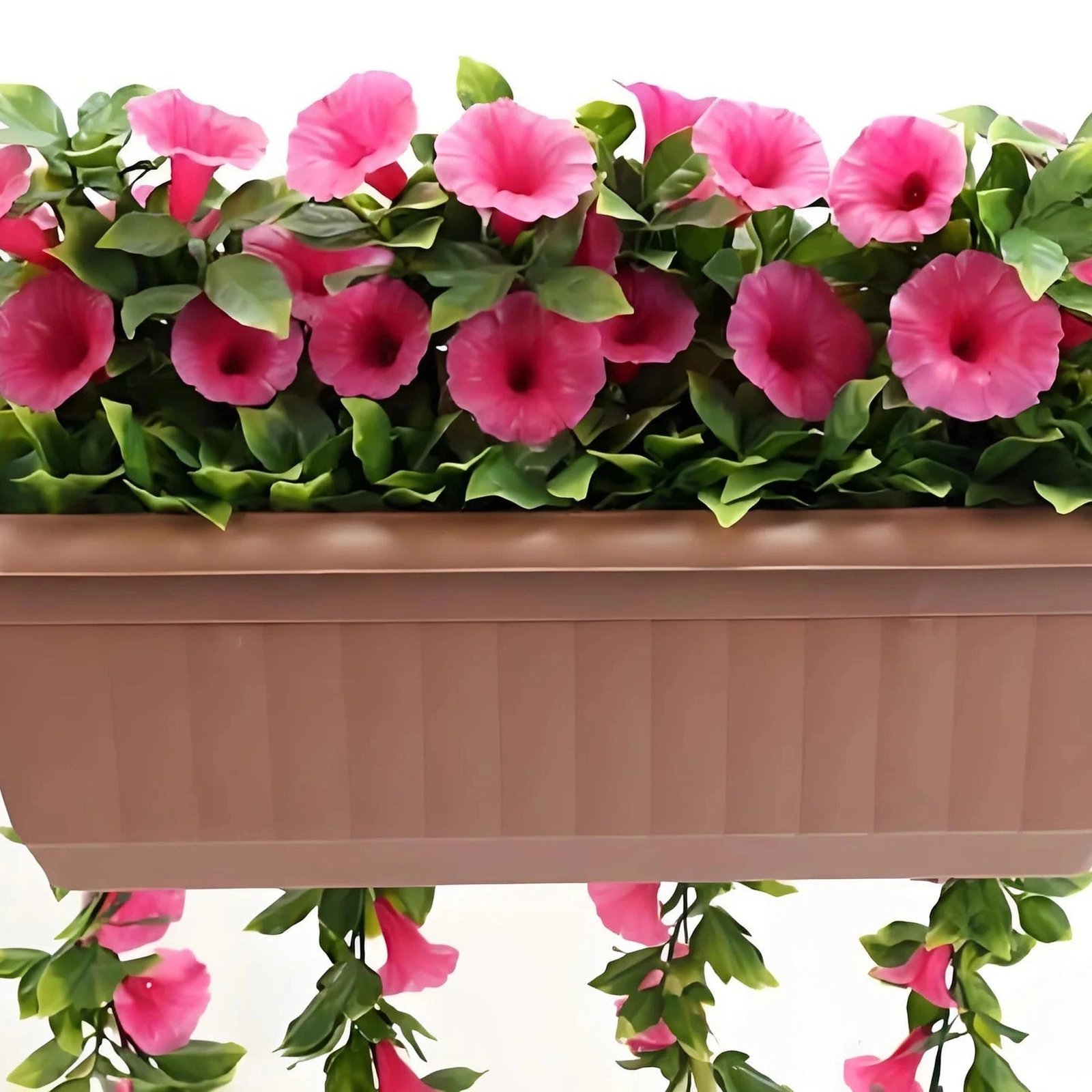 Artificial Pink Petunia Window Box Planter 50cm - UV Resistant Draping Flowers - Image 4